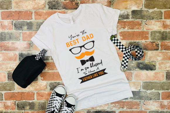 Best Dad, Fathers Day Tshirt Design Svg