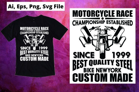Best Motorcycle T-shirt Design: Graphics & Print Templates