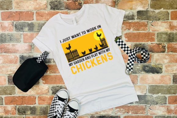 Chicken and Gardening Tshirt SVG EPS PNG