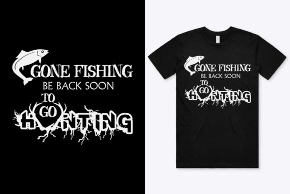Gone Fishing T-Shirt Design