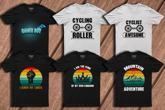 NEW VINTAGE T-SHIRT BUNDLE: Graphics & Print Templates