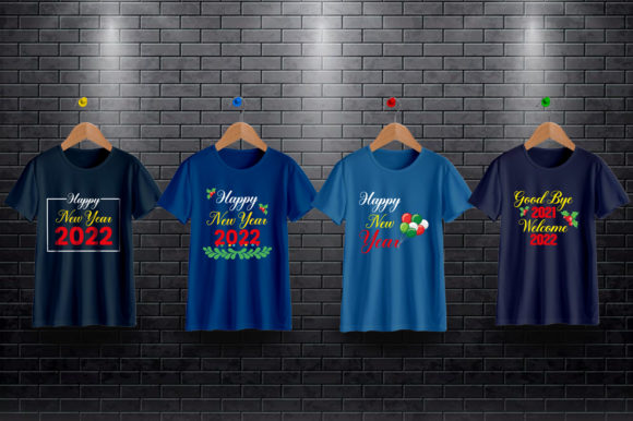 NEW YEAR T-SHIRT BUNDLE: Graphics & Print Templates