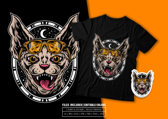 Night Sphynx Graphics: Print Templates for Editorial Impact