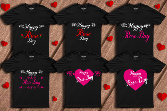ROSE DAY T-SHIRT BUNDLE: Graphics & Print Templates