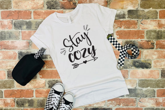 Stay Cozy T-shirt Design Graphics for Print Templates