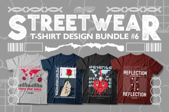 Streetwear T-shirt Designs: Graphics & Print Templates